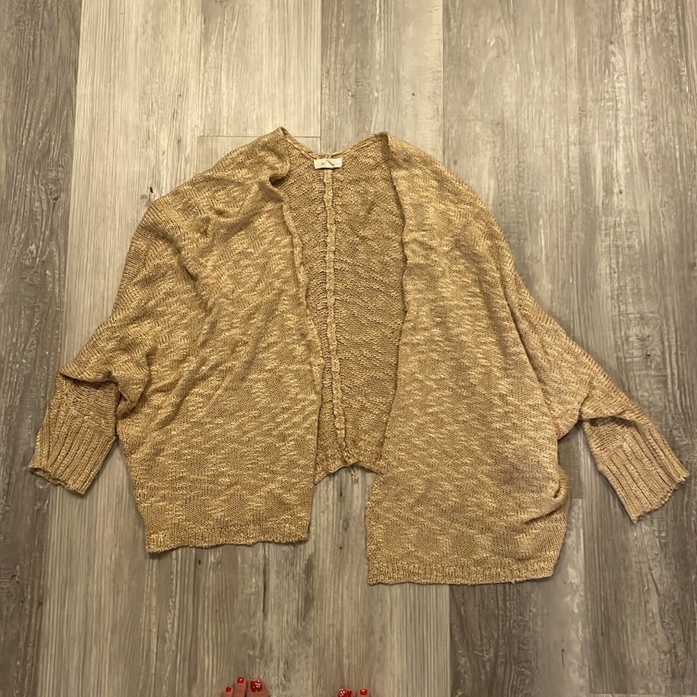 Tan cardigan